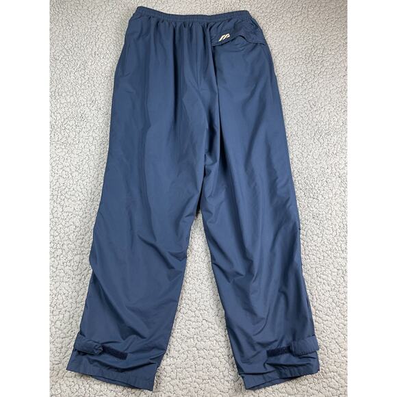 MIZUNO Lined Track Pants Mens XXL Blue Zip Ankle Vented Drawstring Pockets - Picture 7 of 12